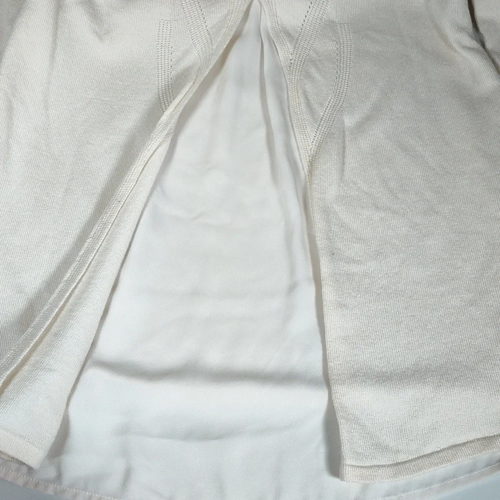 Soft Surroundings Sirena wool alpaca blend tunic ivory sweater‎ S